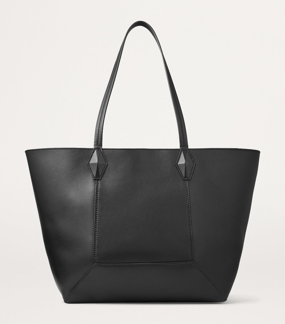 Jimmy Choo Black Diamond Medium Leather Tote Bag