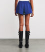 Blue Cotton Logo Shorts