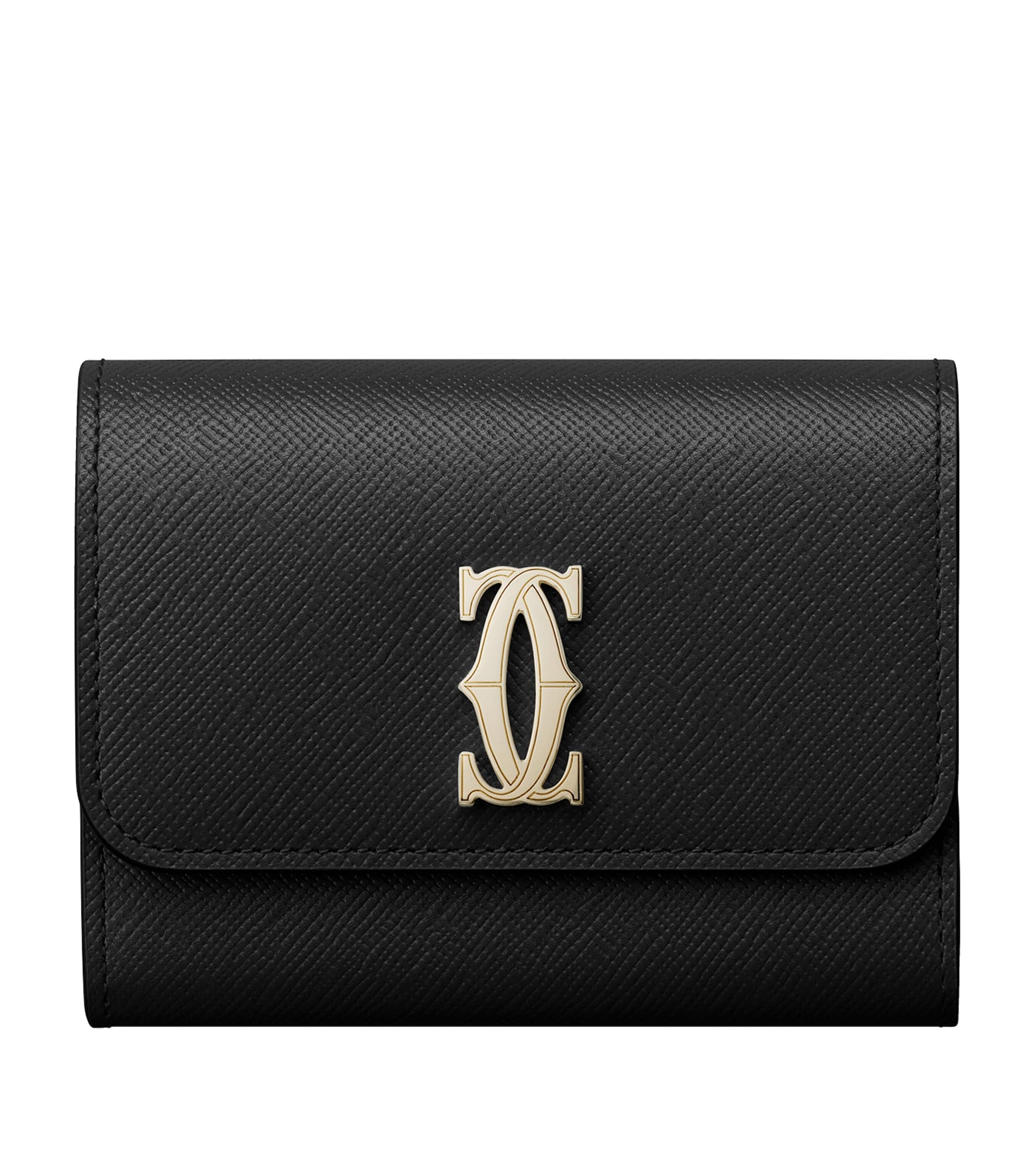 Cartier Black Mini Leather C de Cartier Wallet
