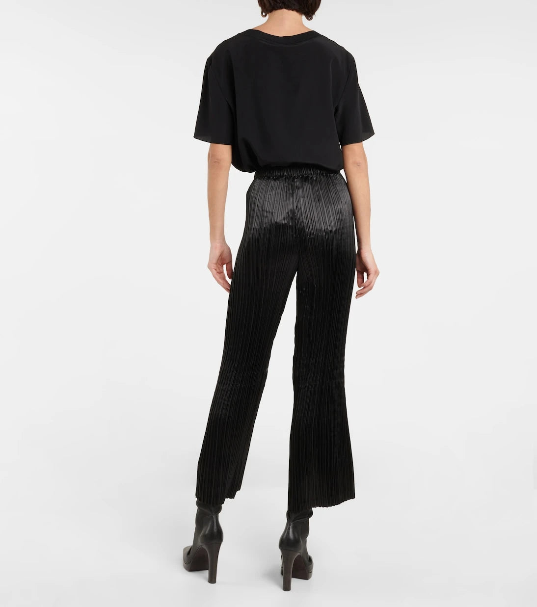 Junya Watanabe - Pleated slim satin pants