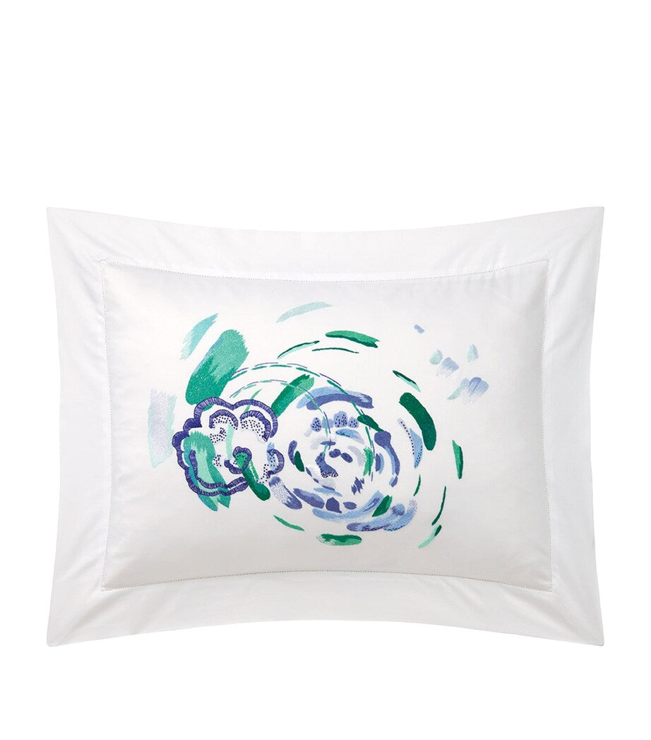 Yves Delorme Couture Pima Cotton Abysses Oxford Pillowcase (30cm x 40cm)
