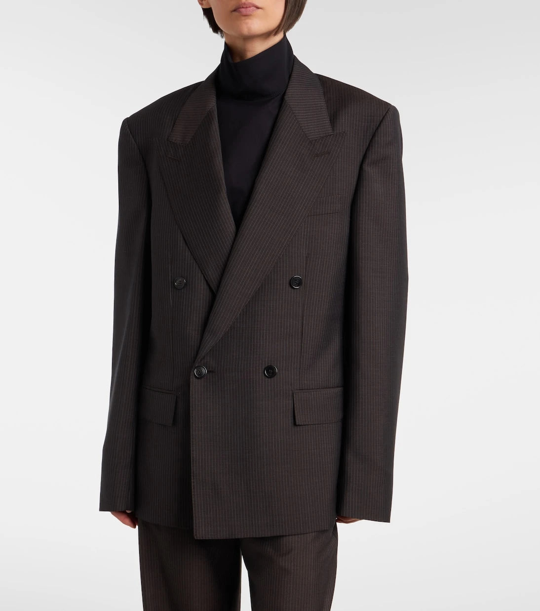 Gucci - Pinstripe wool and mohair blazer