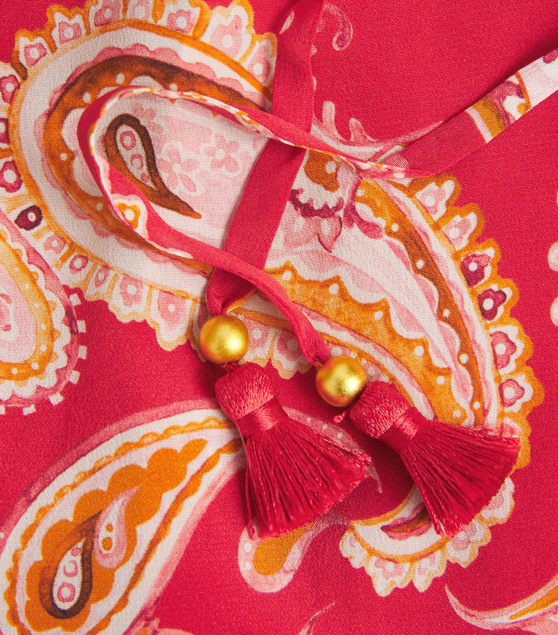 Hayley Menzies Red Silk Jimi Maxi Dress