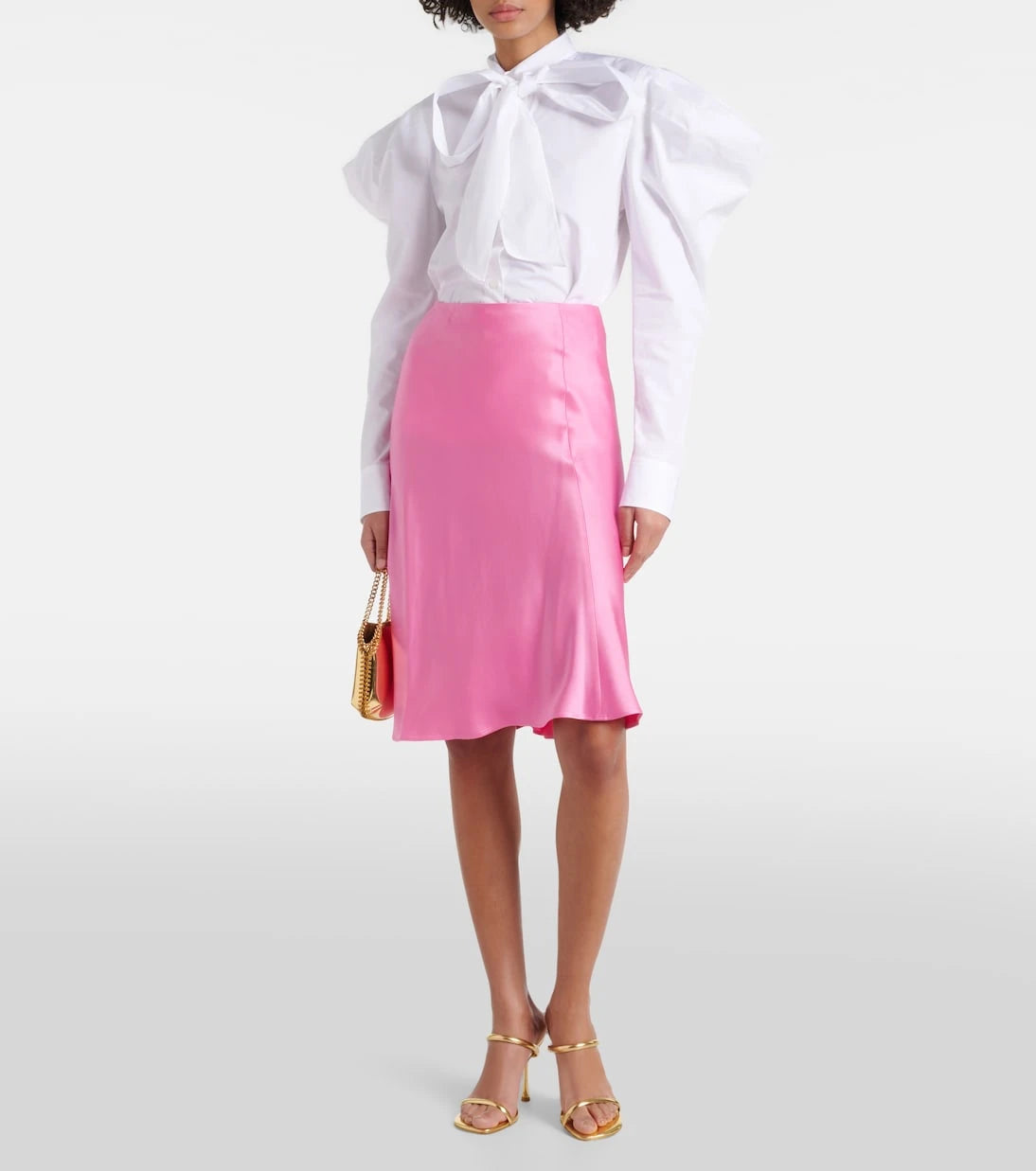 Stella McCartney - Satin midi skirt