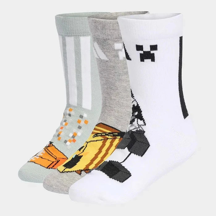 Детски чорапи с памук adidas Performance MINECRAFT (3 чифта)