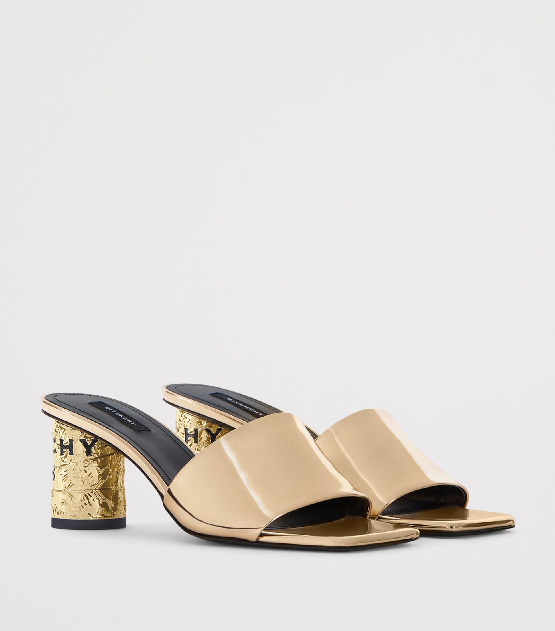 Givenchy Leather Tape Heeled Mules 65