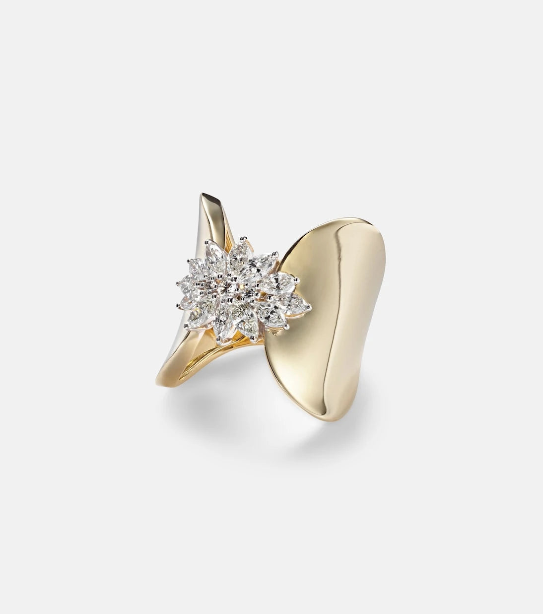 Yeprem - Golden Strada 18kt gold ring with diamonds