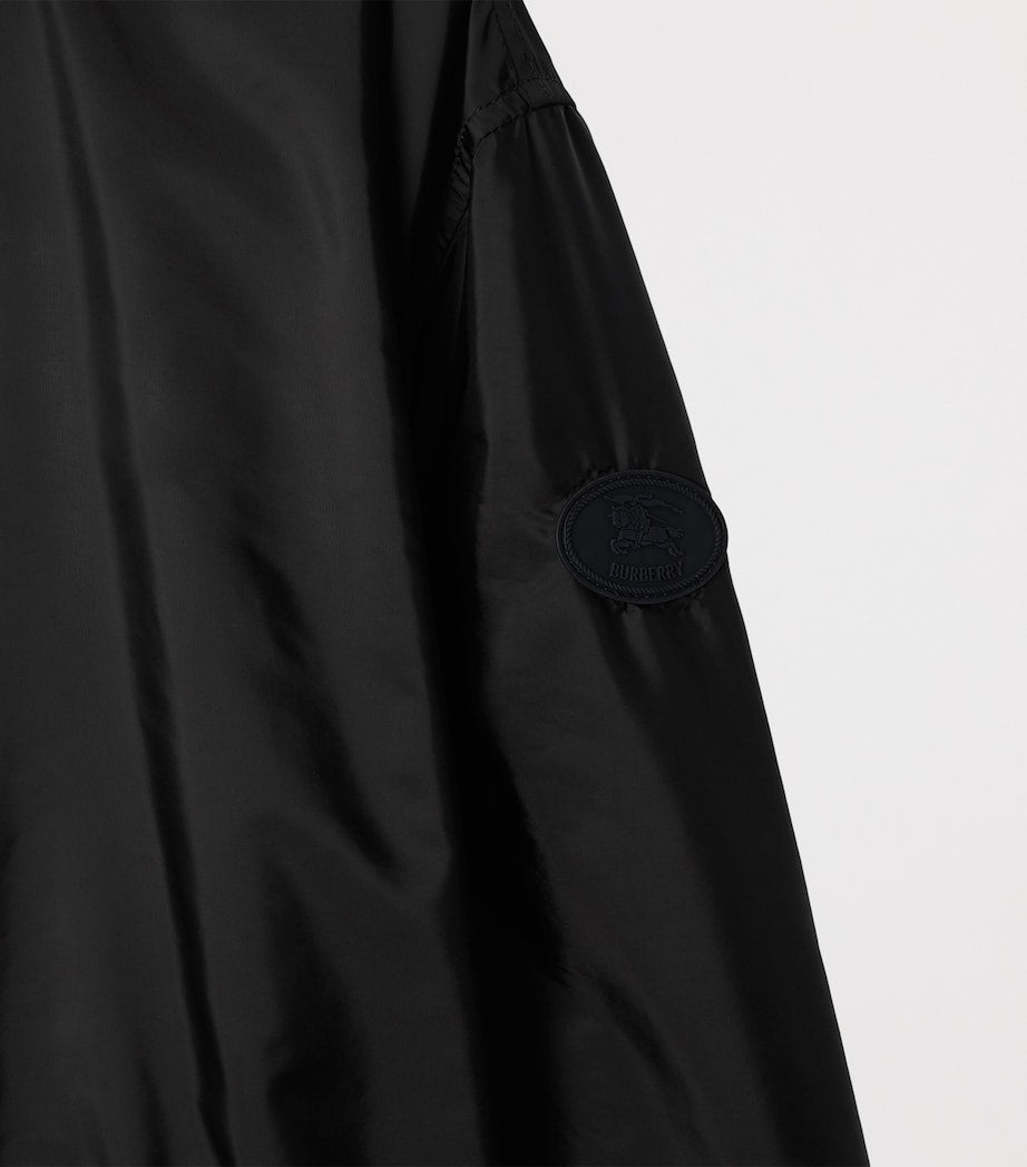 Burberry Black Technical Adaptable Check-Trim Parka