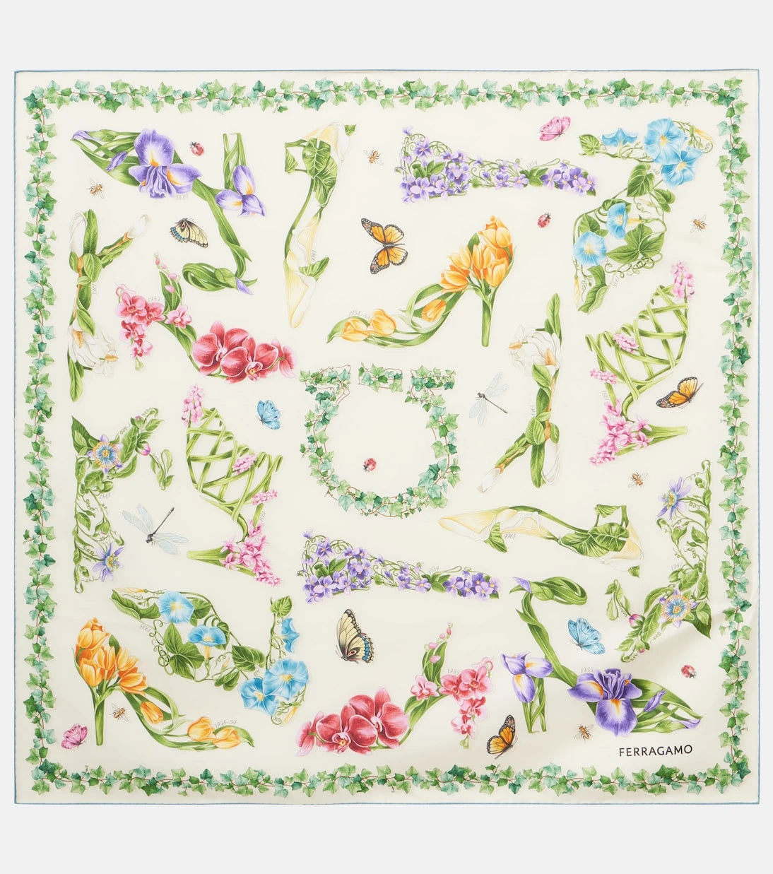 Ferragamo - Floral silk scarf