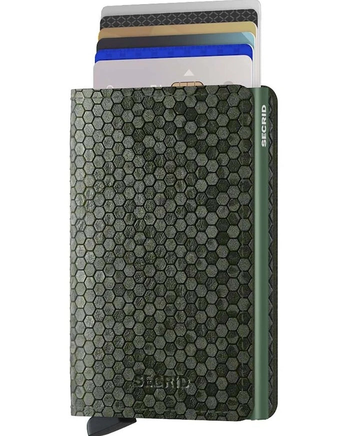 Secrid Slimwallet Hexagon Green Cüzdan