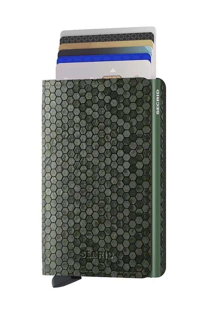 Secrid Slimwallet Hexagon Green Cüzdan