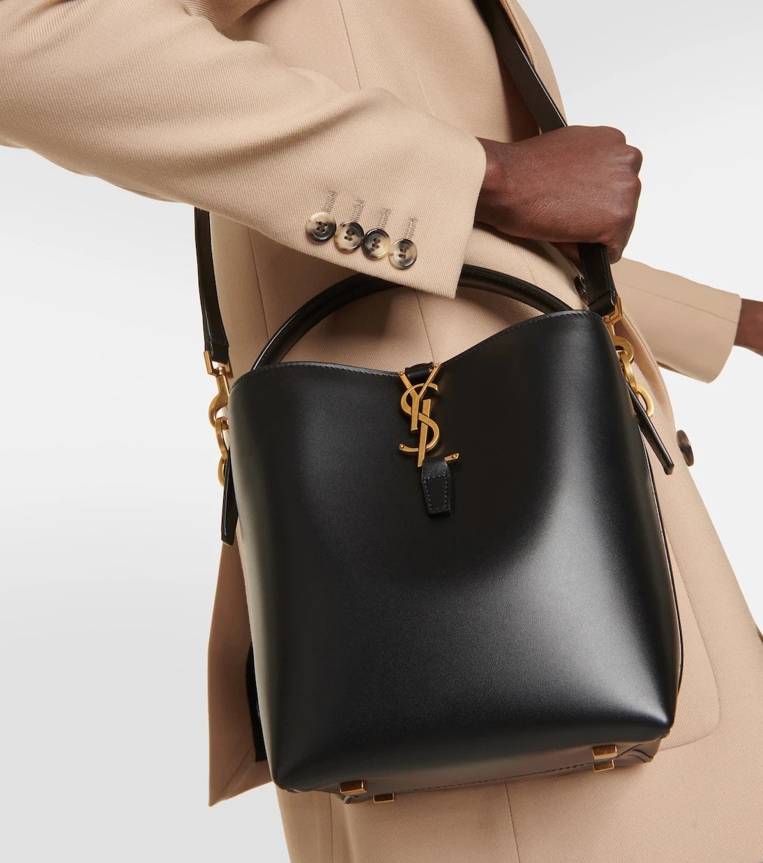 Saint Laurent - Le 37 Small leather bucket bag