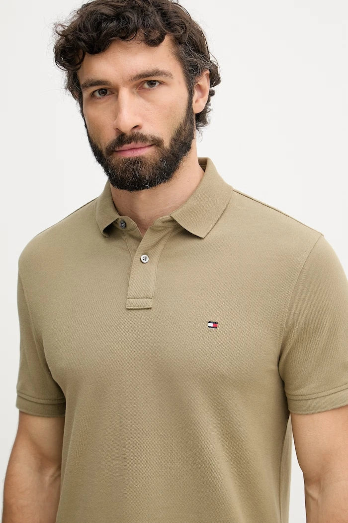 Tommy Hilfiger erkek pamuk elastan polo yaka tişört
