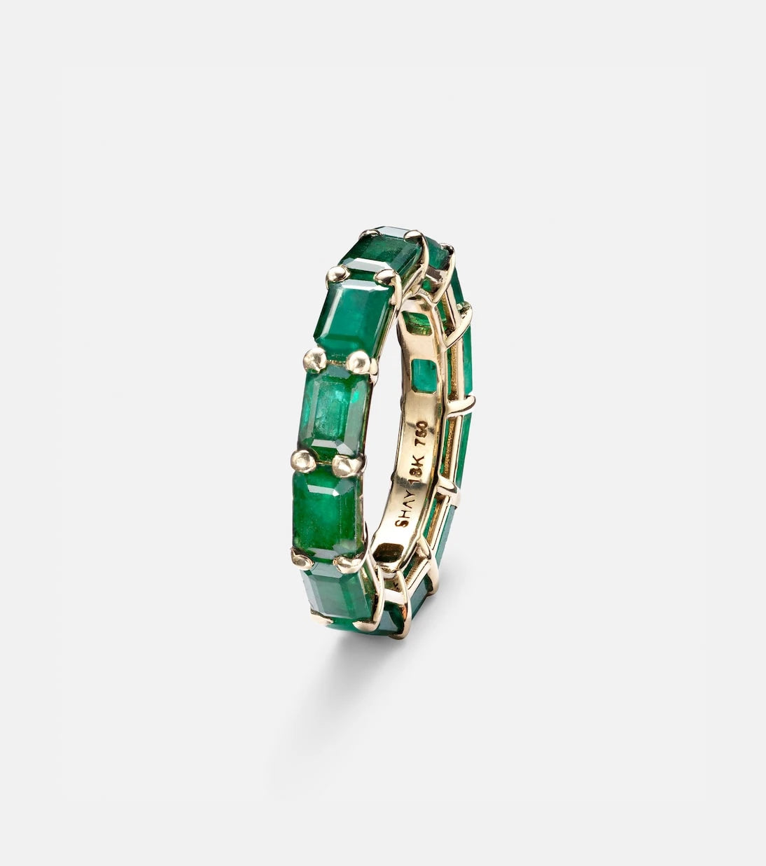 Shay Jewelry - 18kt gold ring with emerald