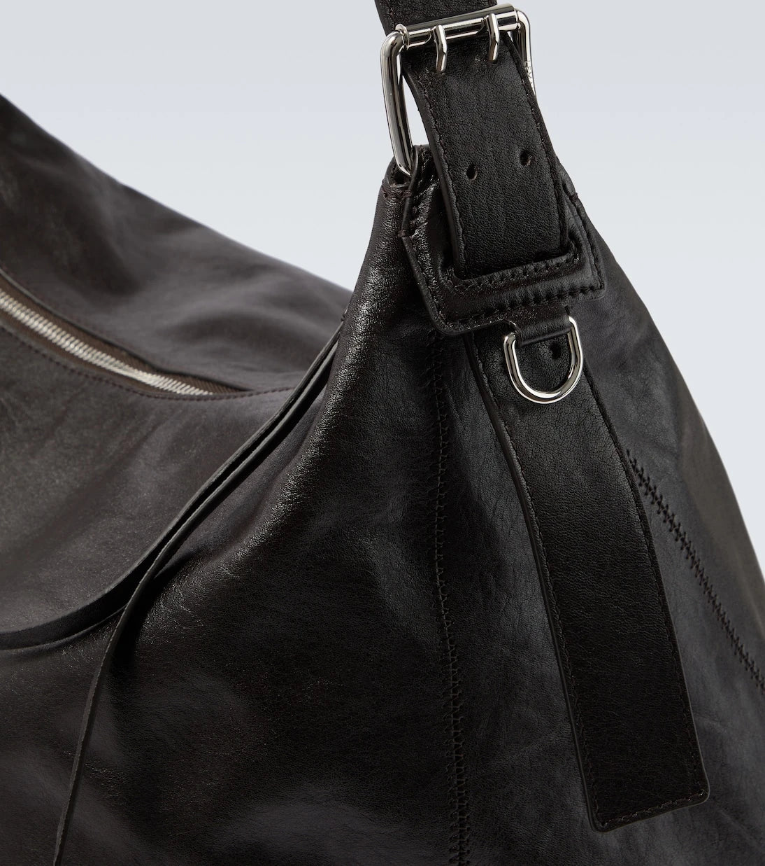 Lemaire - Belted leather shoulder bag