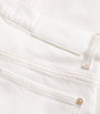 White Twisted Bonnie Barrel-Leg Jeans