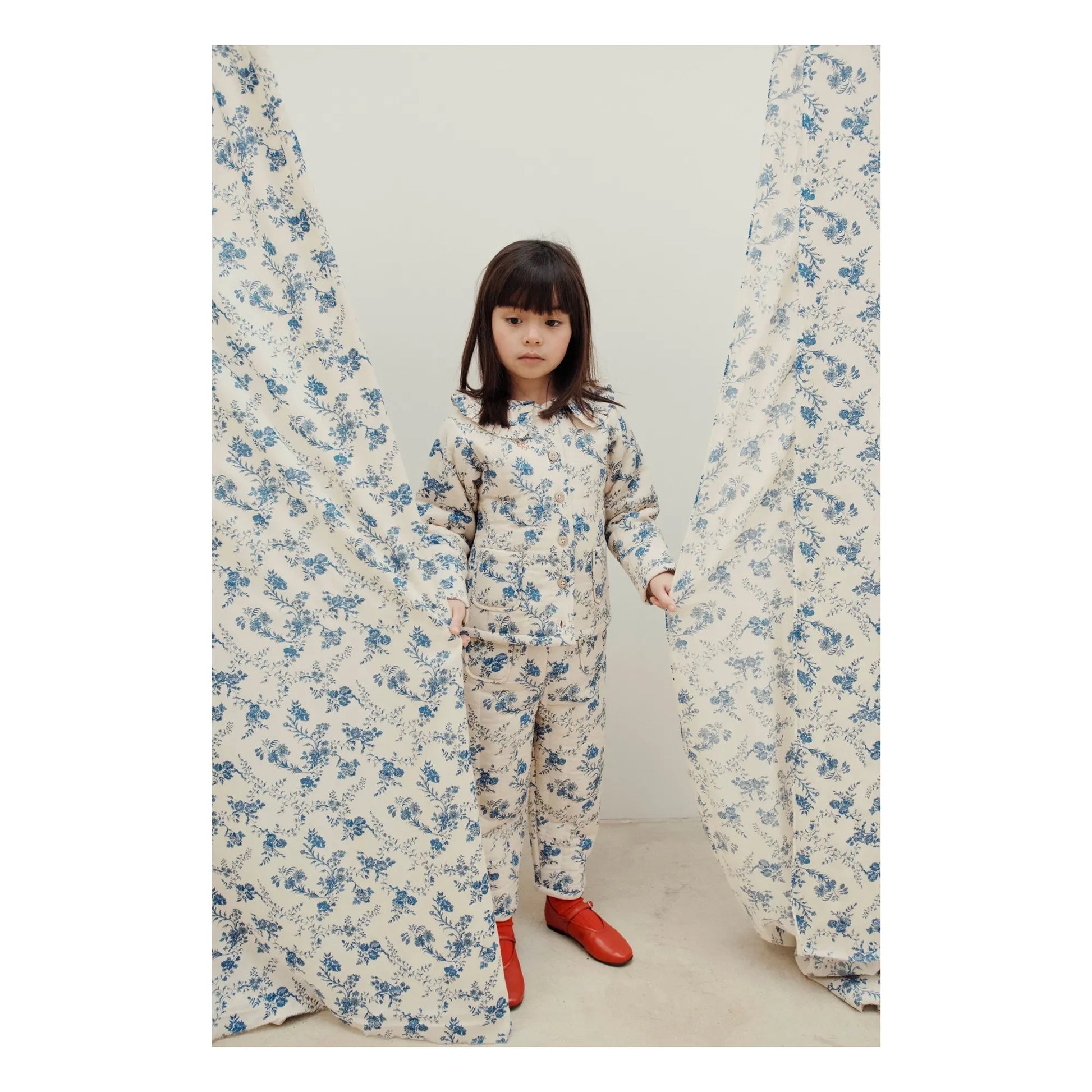 Emile et Ida - Floral Quilted Jacket | Ecru