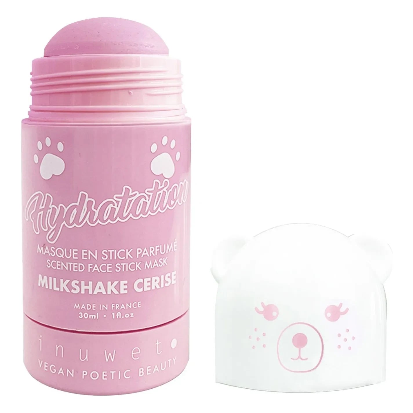 Inuwet - Milshake Cerise moisturizing clay stick mask