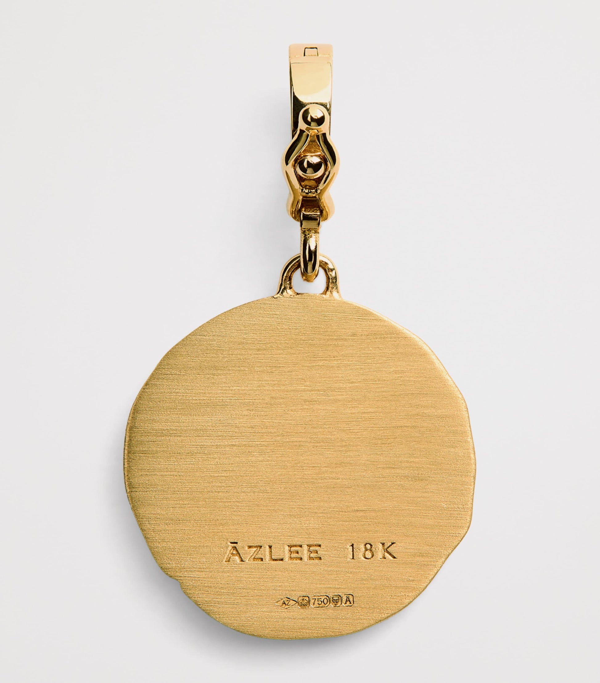 Yellow Gold and Diamond Phoenix Coin Charm