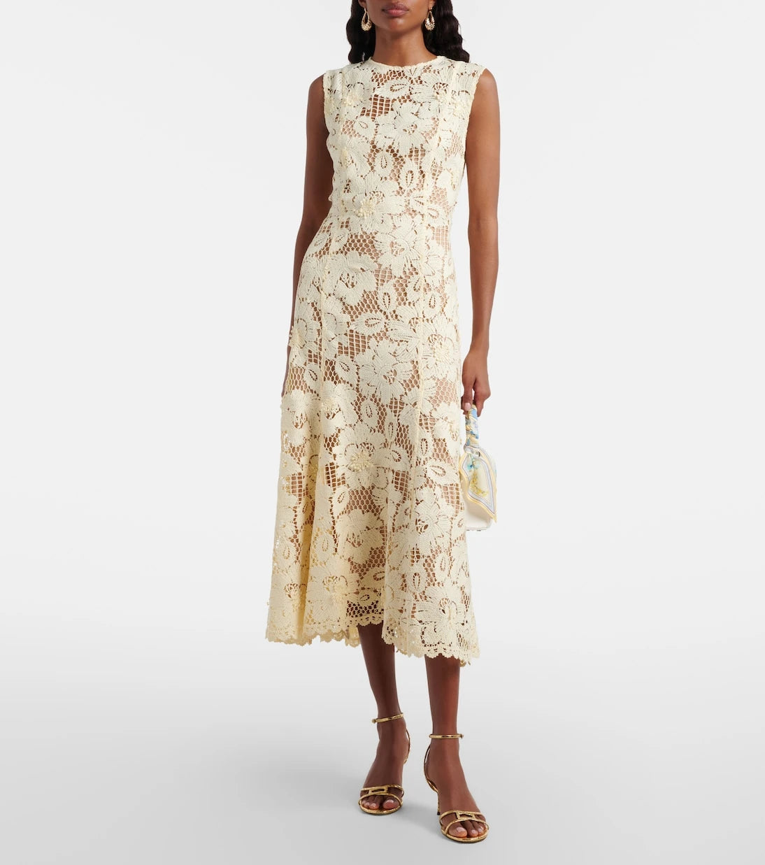 Self-Portrait - Embellished midi dress