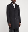 Paul Smith Blue Wool-Cashmere Overcoat