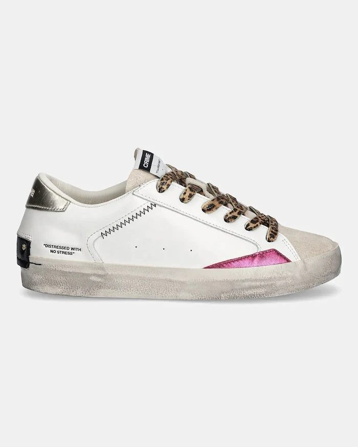 Crime London DISTRESSED Deri Sneakers