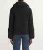 Black Faux-Shearling Jacket