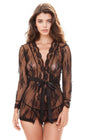 Delicate Lace Short Robe