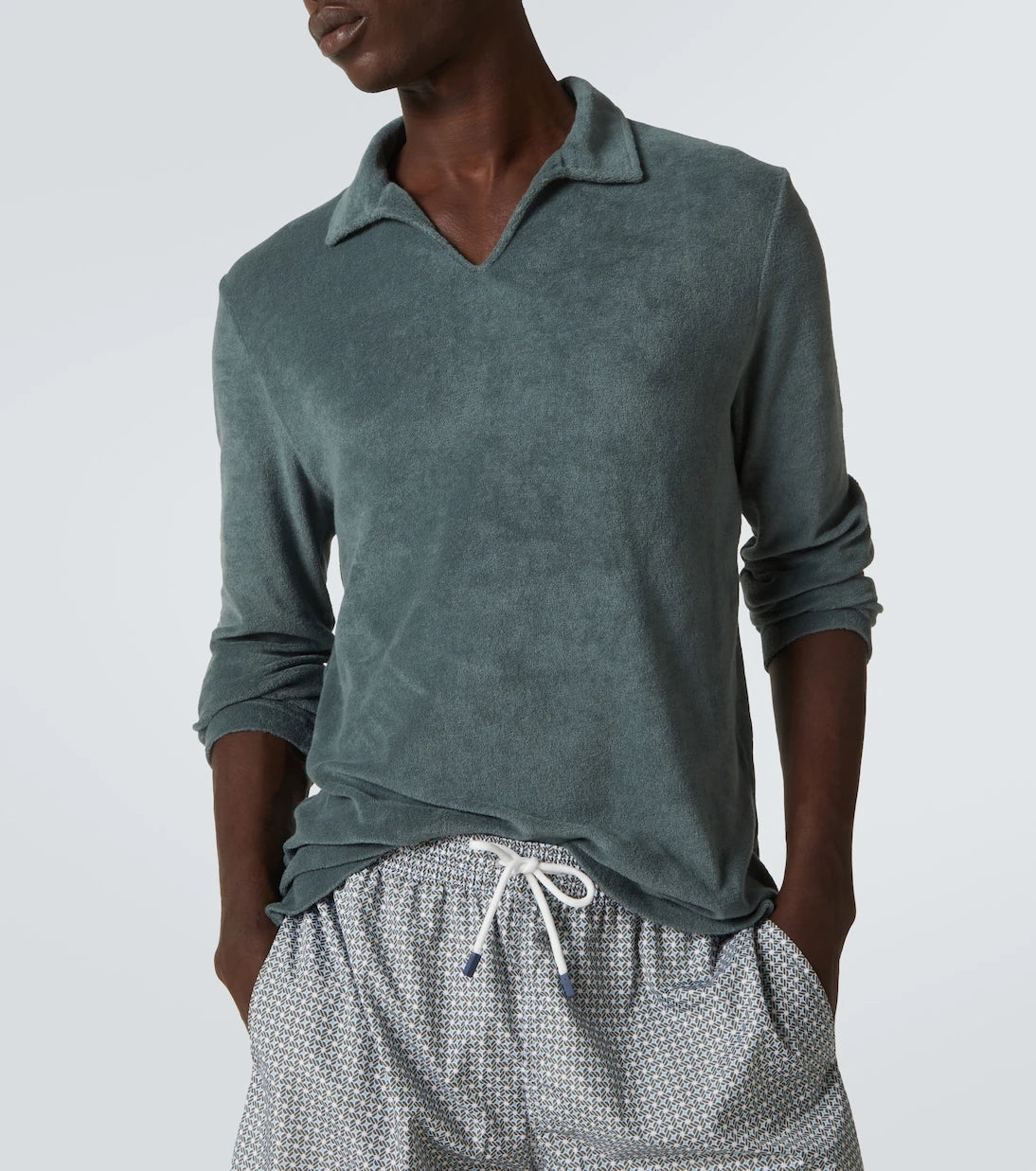 Fedeli - Peter cotton terry polo shirt