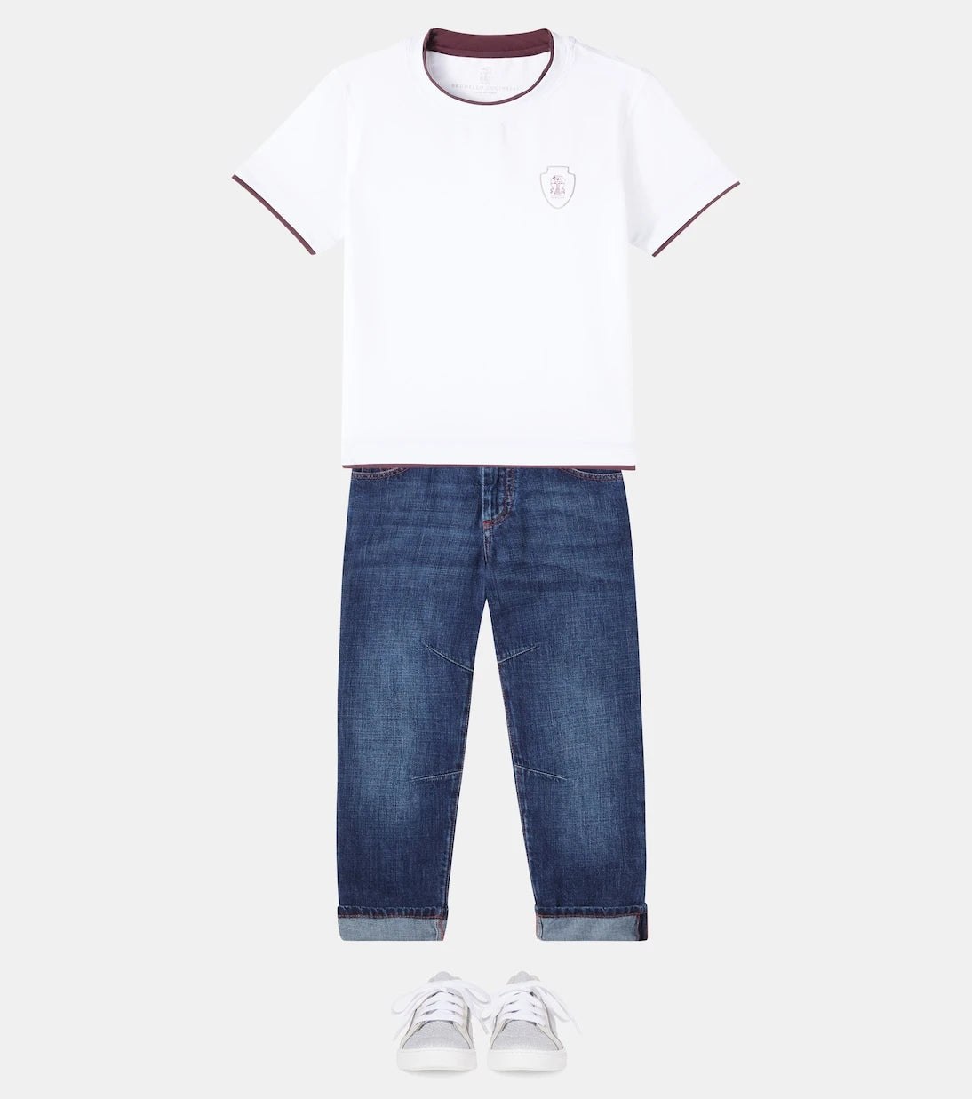 Brunello Cucinelli Kids - Mid-rise straight jeans