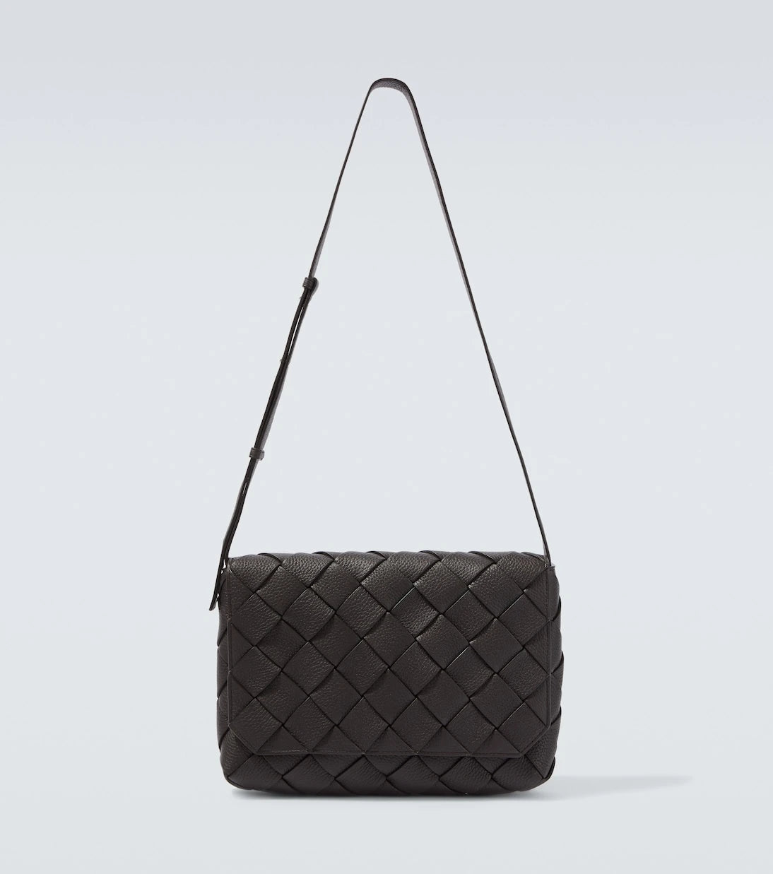 Bottega Veneta - Diago Büyük deri çapraz askılı çanta