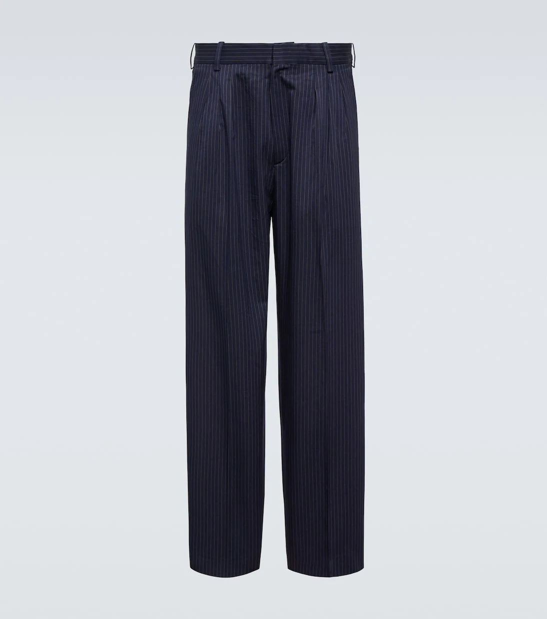 Kenzo - Pinstripe cotton and linen pants