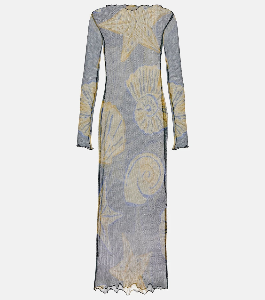 Cala de la Cruz - Ursa printed sheer beach dress