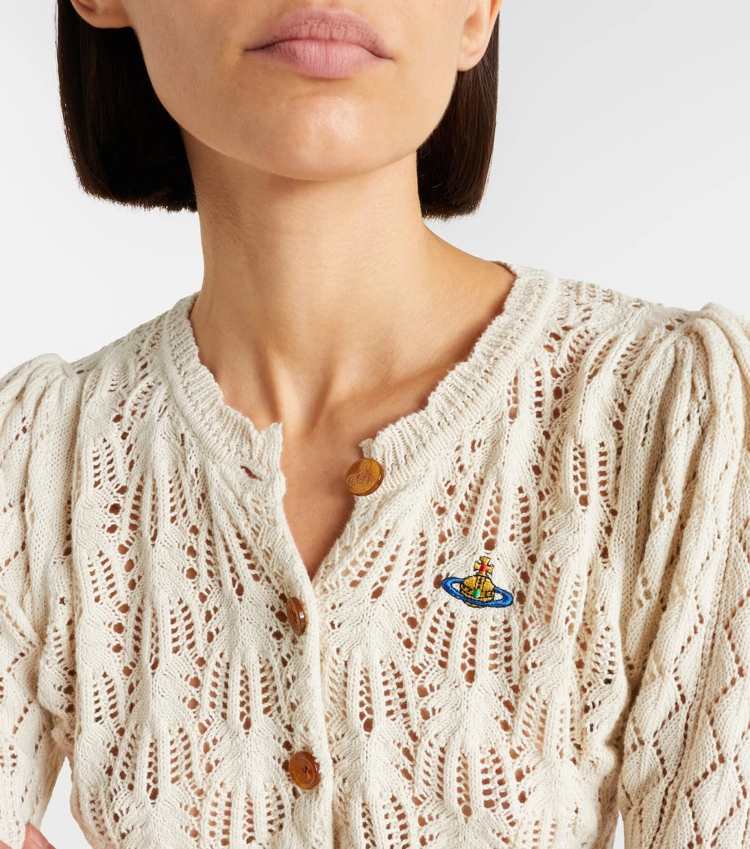 Vivienne Westwood - Ella pointelle cotton cardigan