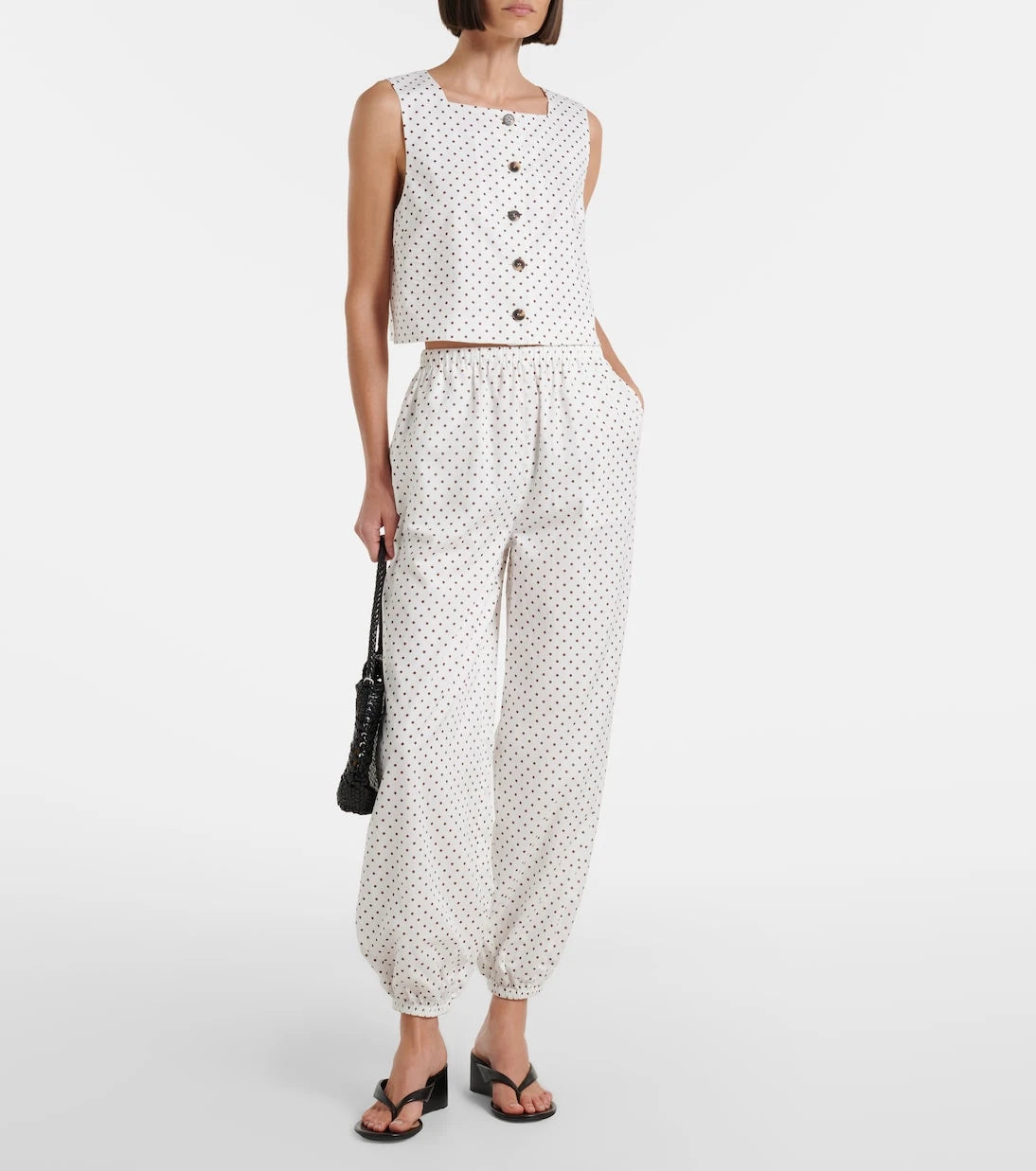 Posse - Rio polka-dot crop top