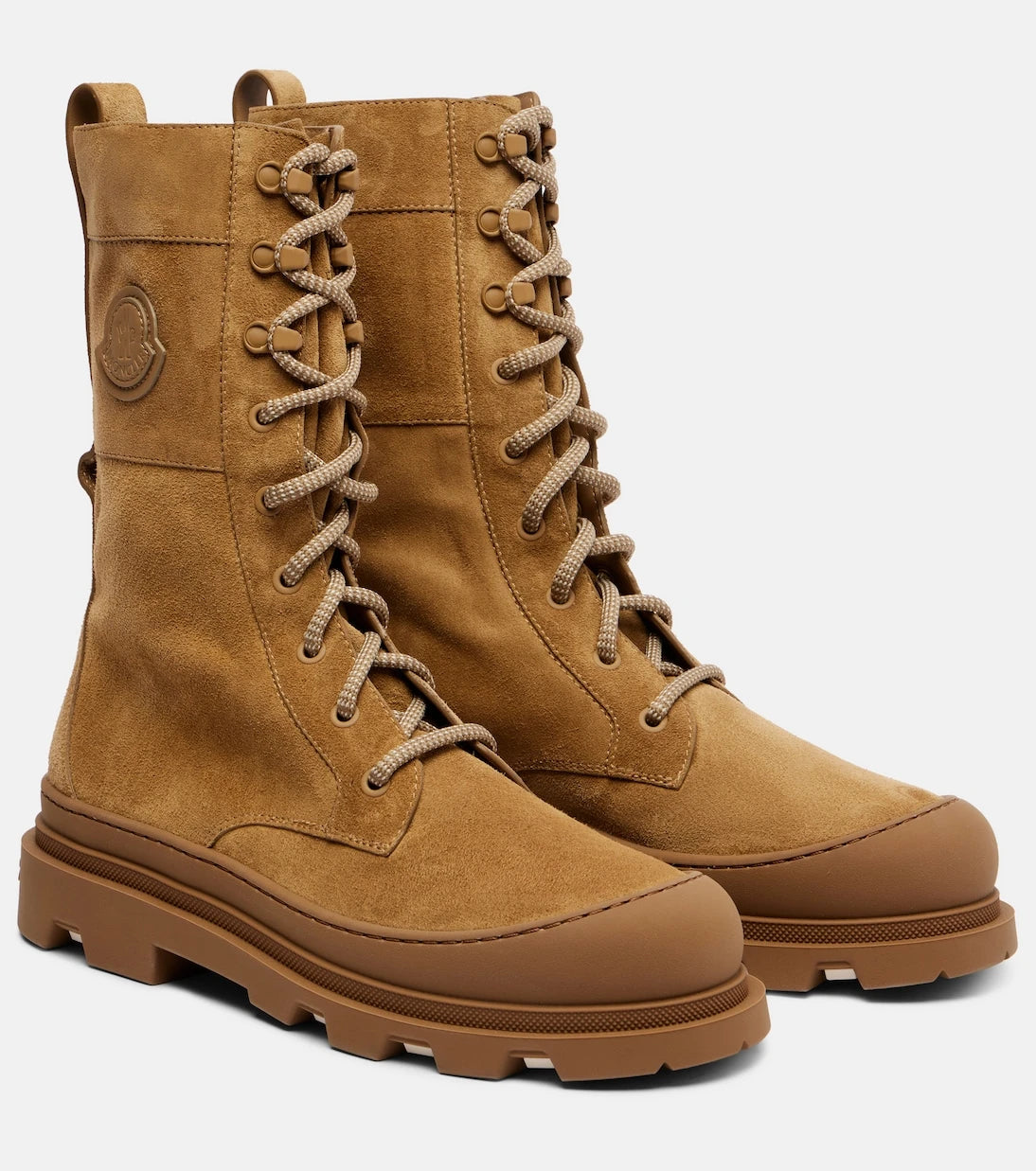 Moncler - Vera suede combat boots