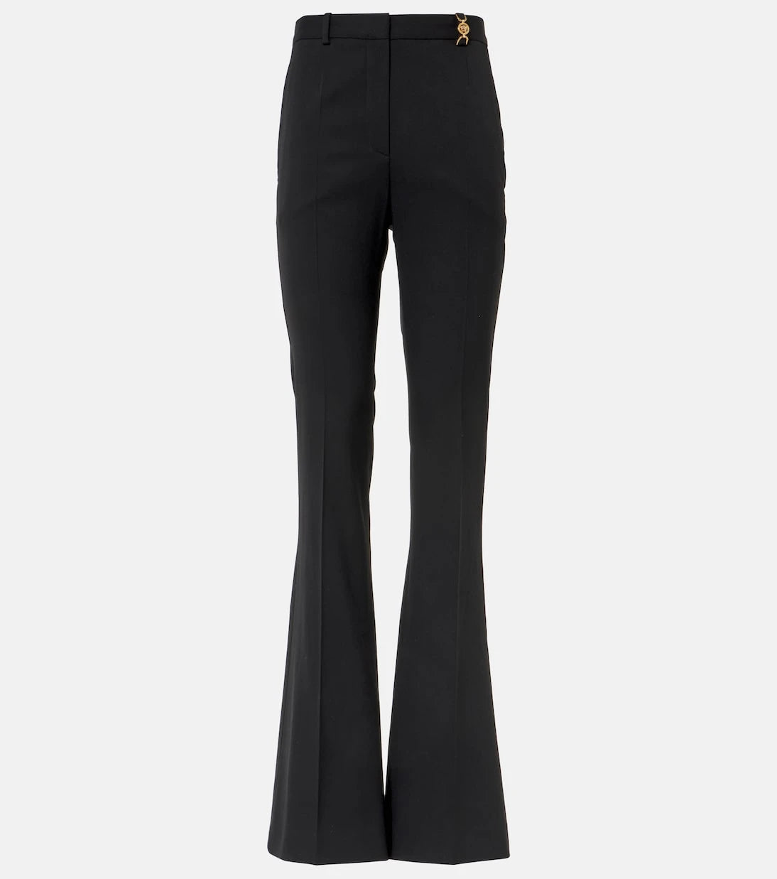 Versace - High-rise wool-blend flared pants