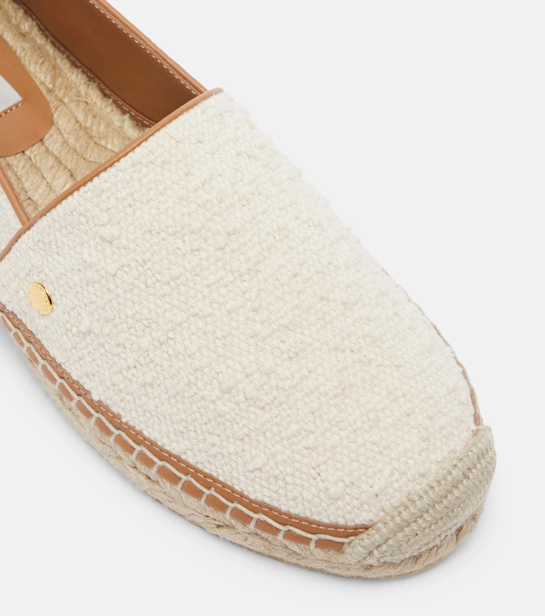 Stella McCartney - Gaia embellished canvas espadrilles
