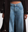 AGOLDE Blue Low Curve Wide-Leg Jeans