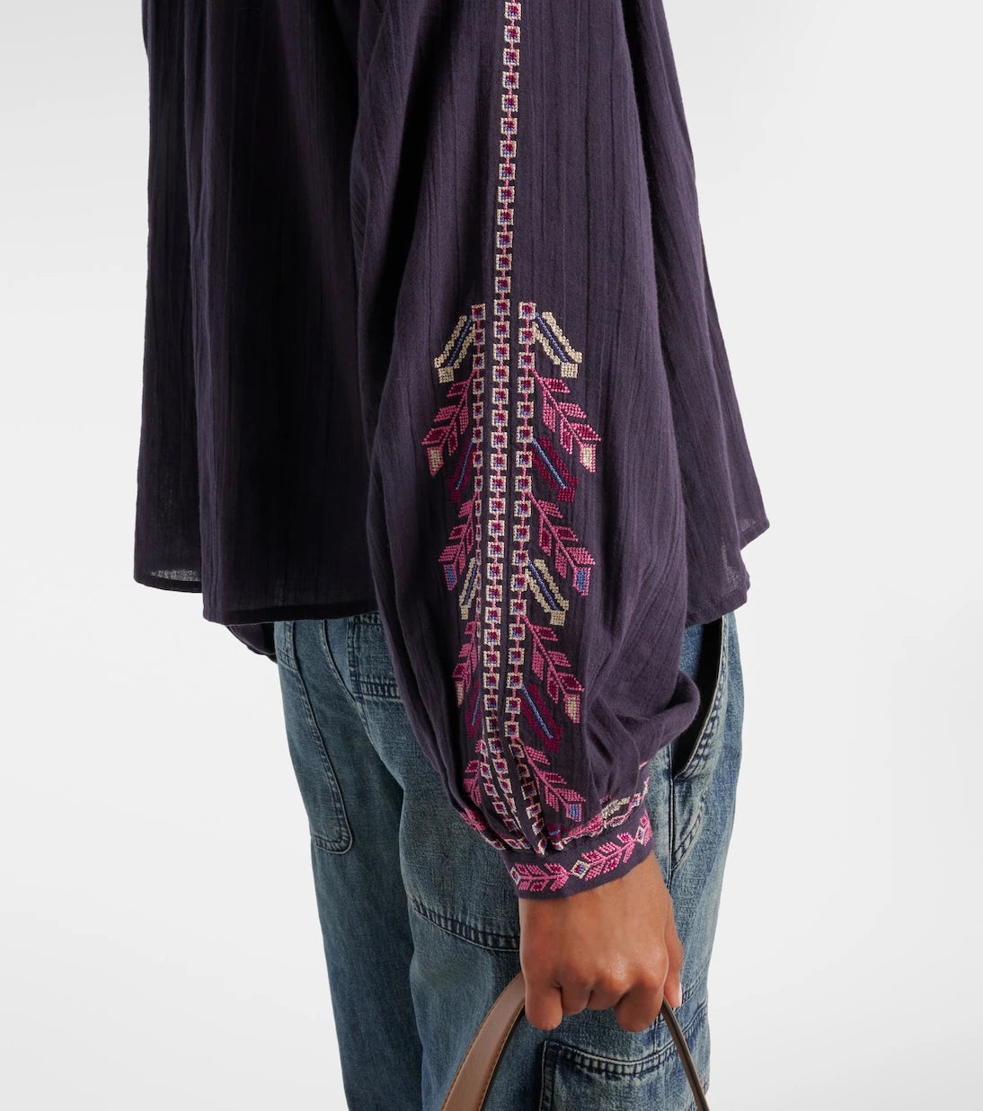 Marant Etoile - بلوزة Lynne قطنية مطرزة