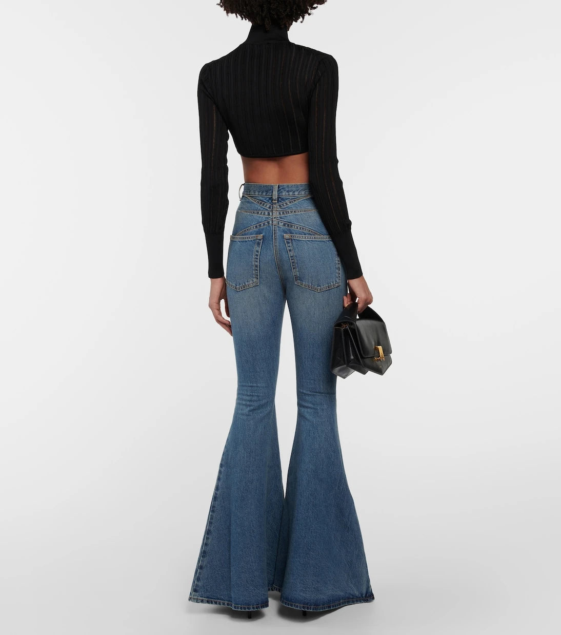 Alaïa - Ribbed-knit cropped cardigan
