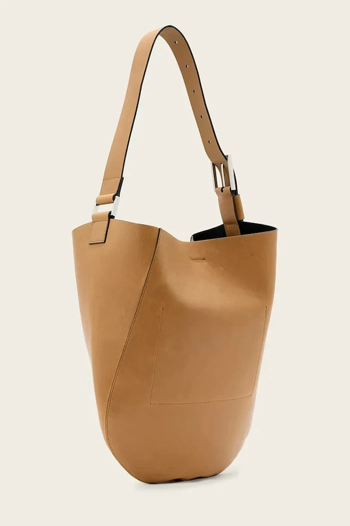 AllSaints чанта tote дамска от кожа LUNA