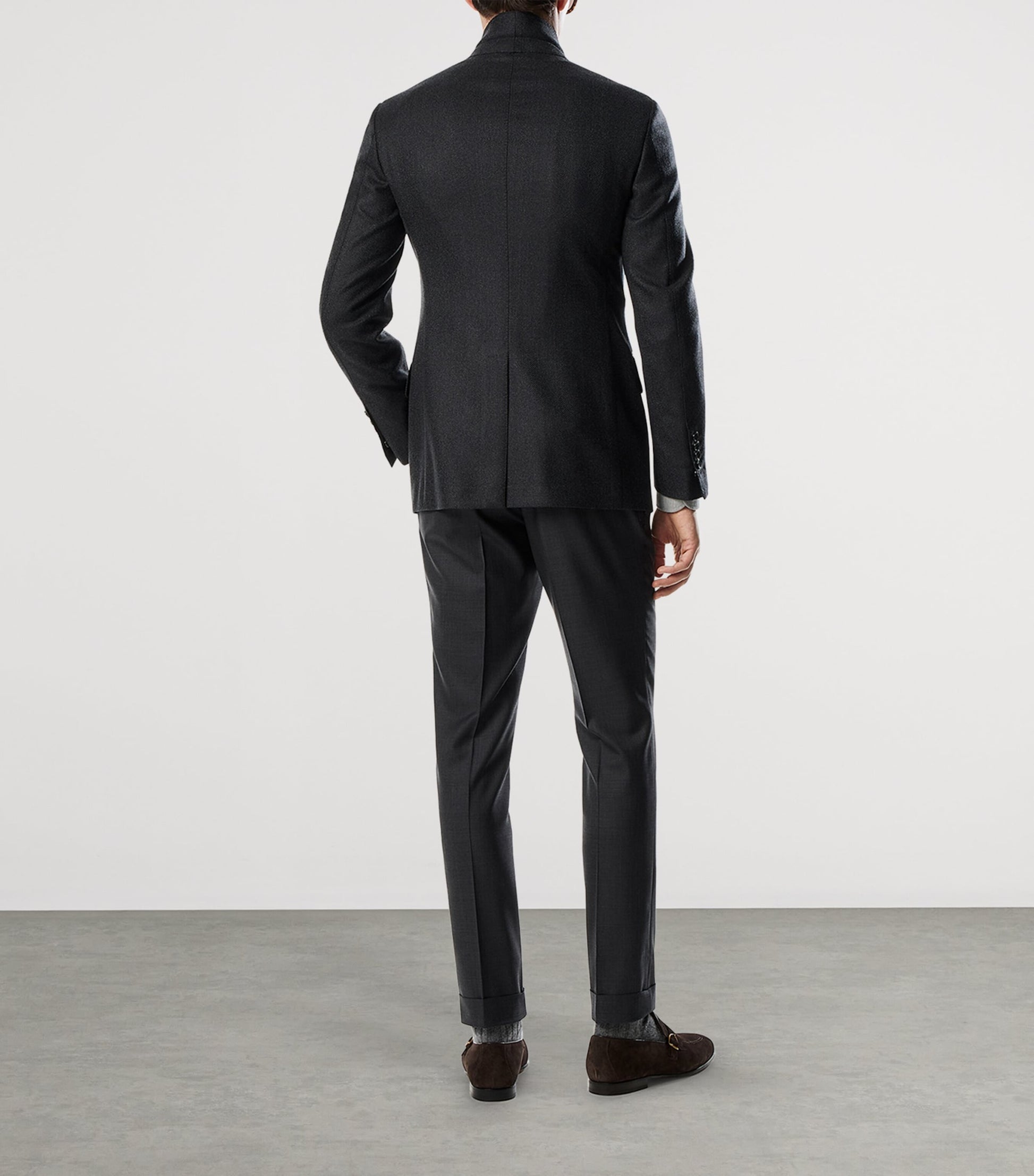 TOM FORD Grey Virgin Wool Shelton Blazer