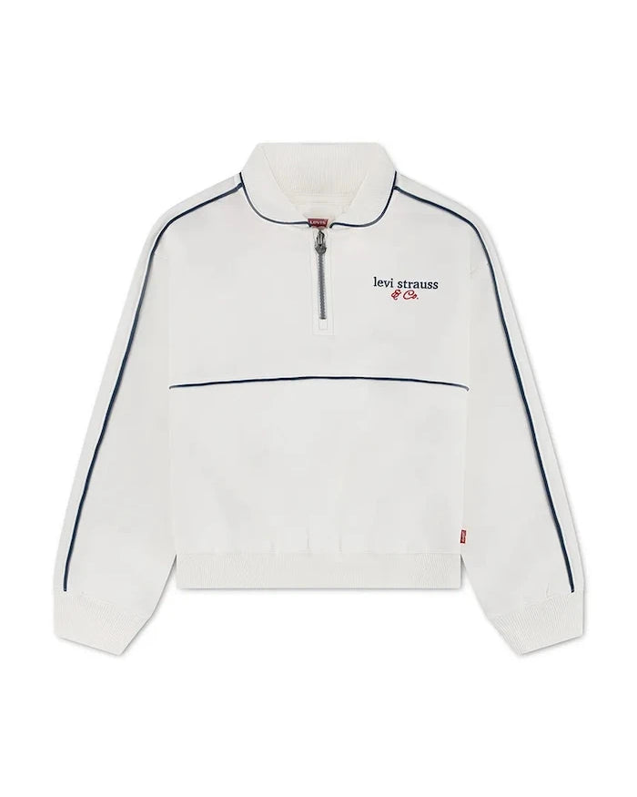 Levi's Çocuk Pamuklu MEET AND GREET HALF ZIP Sweatshirt
