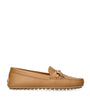 Tod's Beige Leather City Gommino Driving Shoes