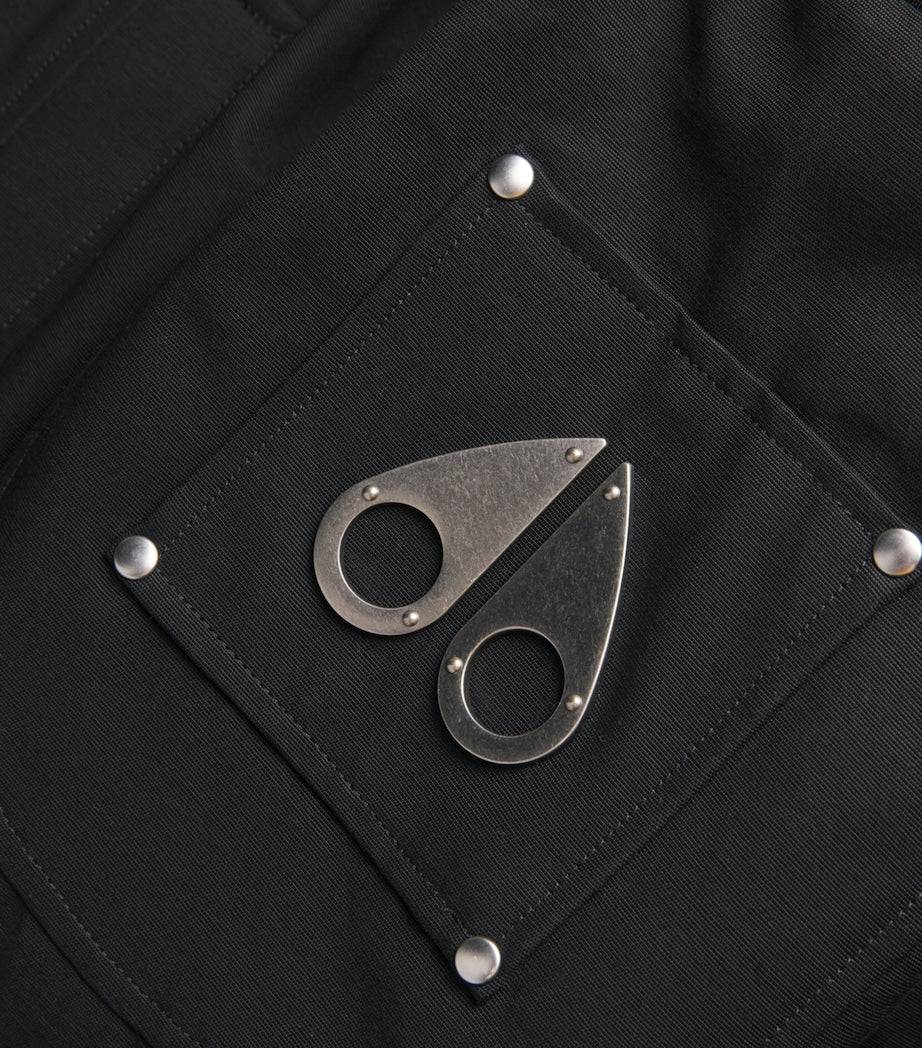 Moose Knuckles Black Down Original Ballistic Bomber Jacket