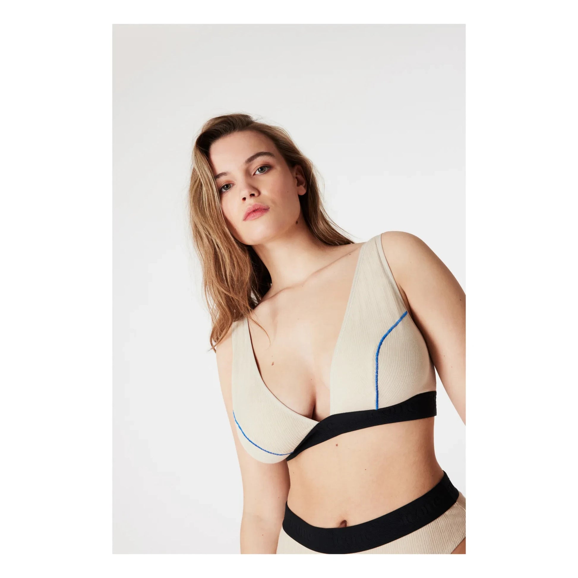 Icone - Callas Jersey Ribbed Tanga | Ecru