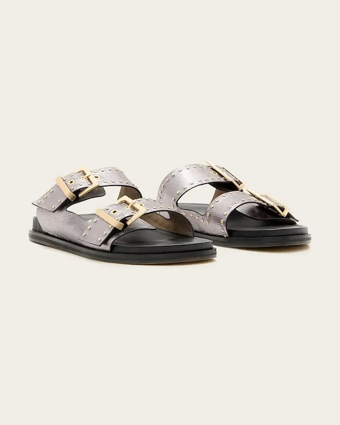 AllSaints Magda Stud Sandal Deri Terlik