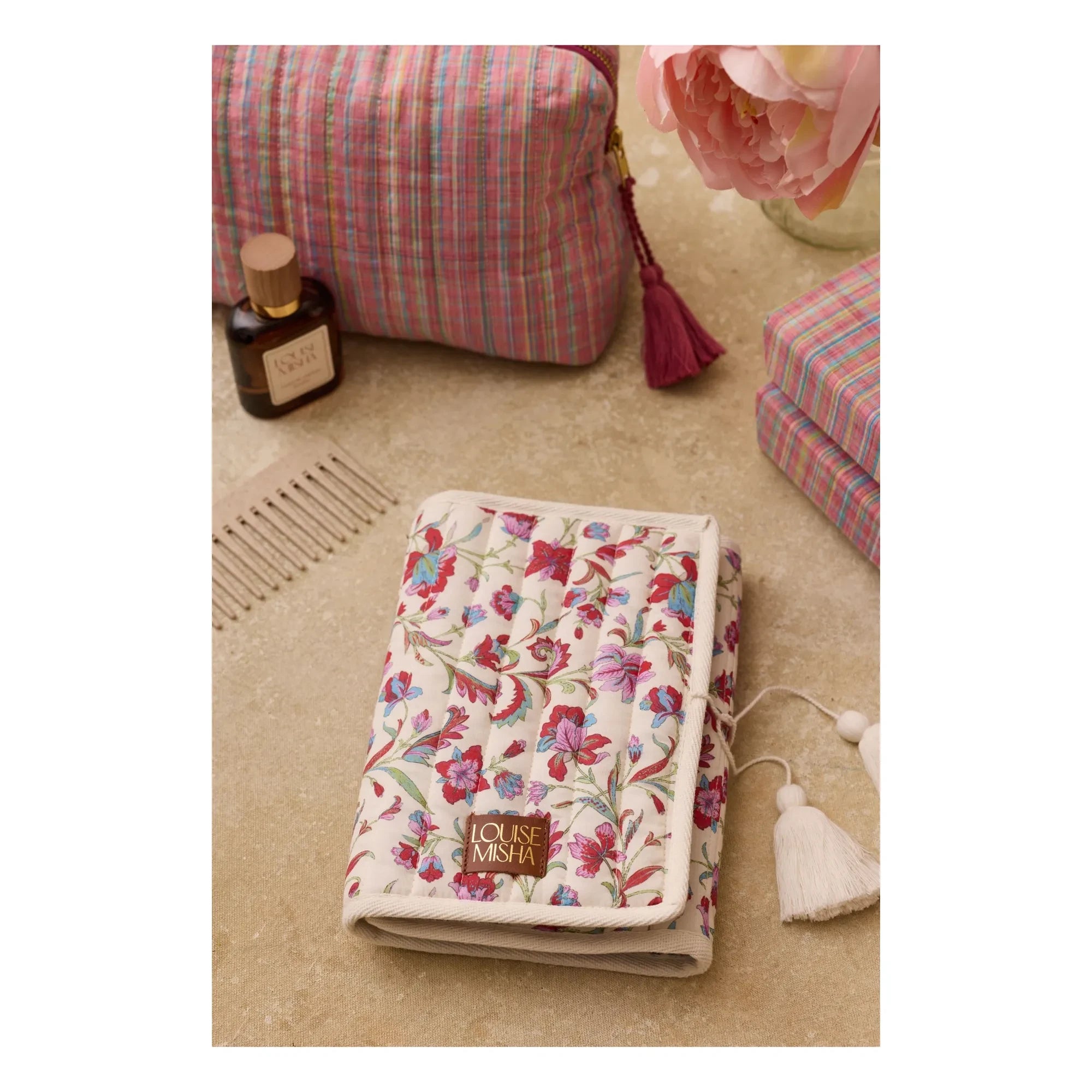Louise Misha - Teila make-up brush case | Cream