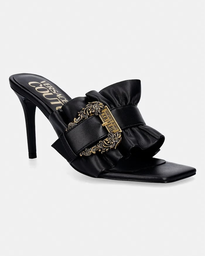 Versace Jeans Couture чехли с висок ток дамски